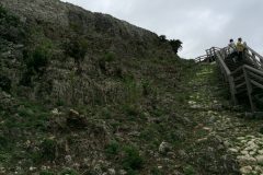玉城城の階段