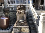 普天間宮のシーサー左