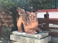 波上宮のシーサー左