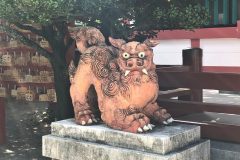 波上宮のシーサー左