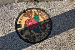 識名宮付近のマンホール